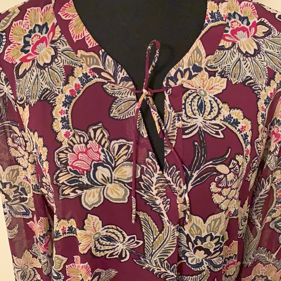 Pheasant ~ Sheer Top Size Med Banana Republic - Picture 3 of 8